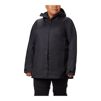 Columbia Women's Splash A Little II Jacket - Black Front_Flat