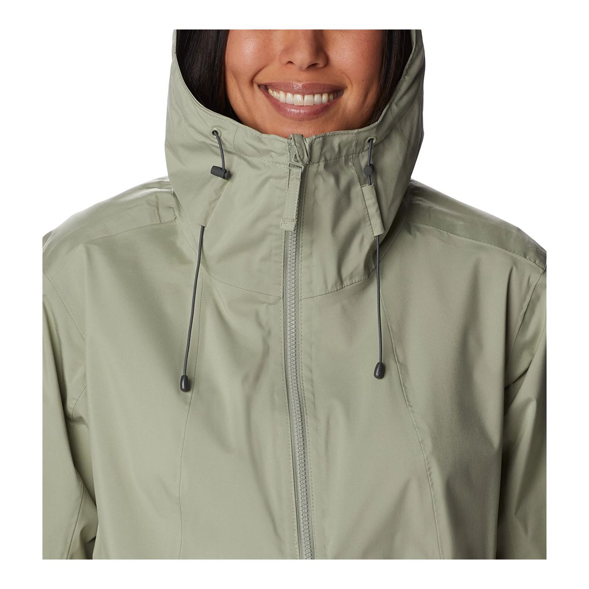 Columbia Women's Weekend Adventure Waterproof Omni-Tech Long Rain Jacket