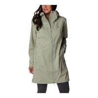Columbia Women's Weekend Adventure Omni-TECH™ Waterproof-Breathable Long Shell Rain Jacket Front_Flat
