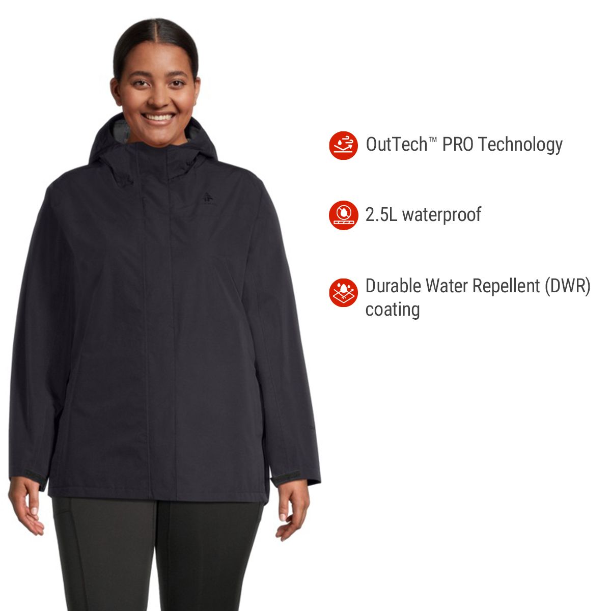 Woods Women's Tabor 2.5L Rain Jacket