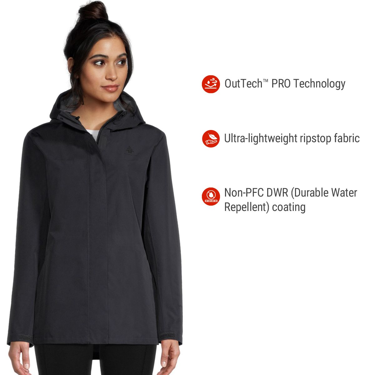 Woods Women's Tabor 2.5L Rain Jacket