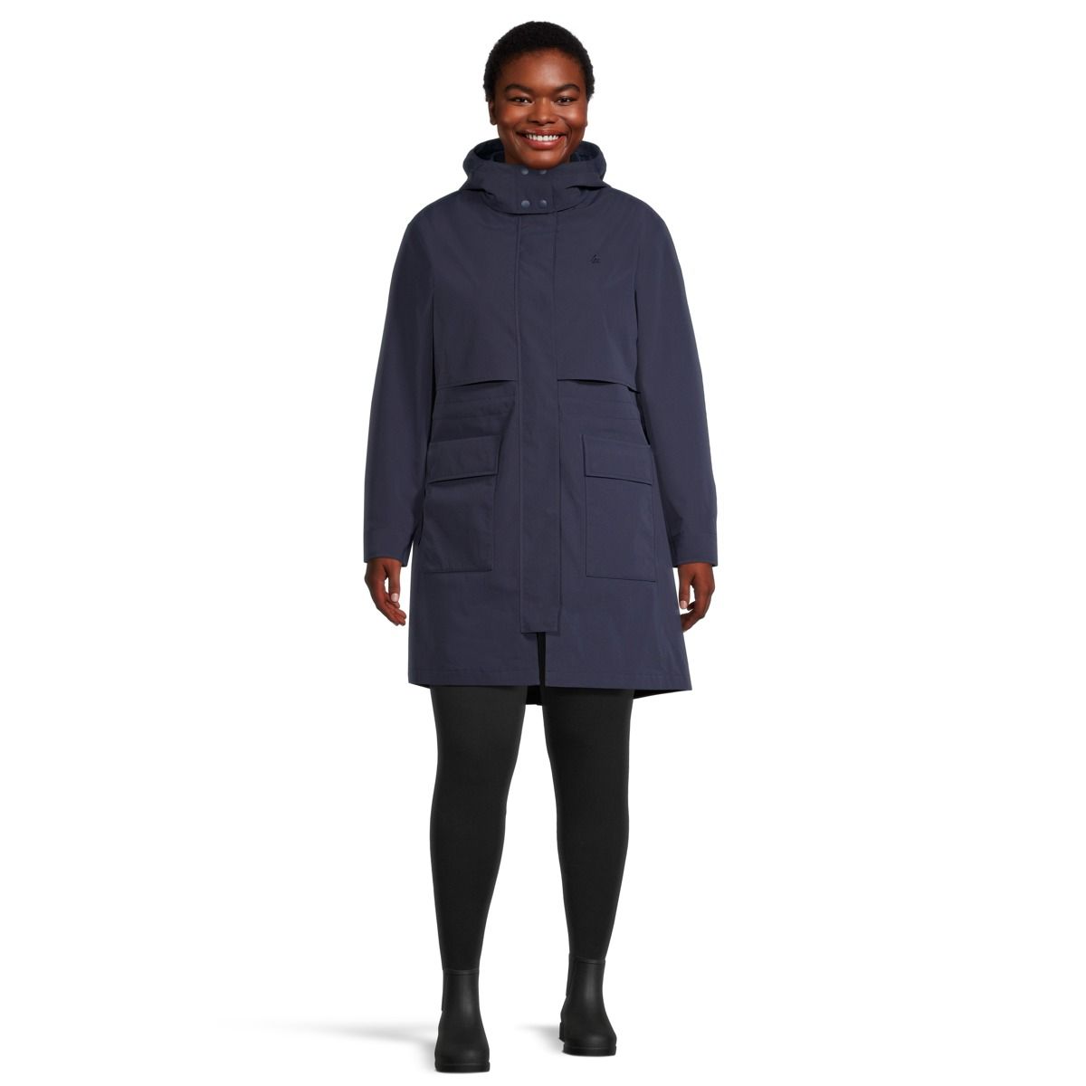 Hooded parka with zip black / gray for Men | Sandro Paris