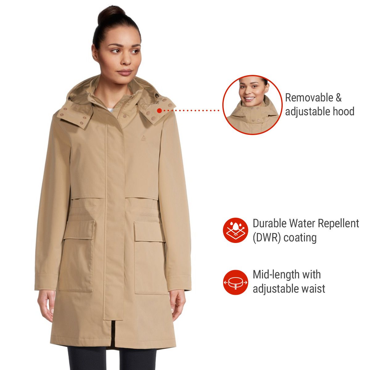 Ripzone Women's Uptown Rain Parka