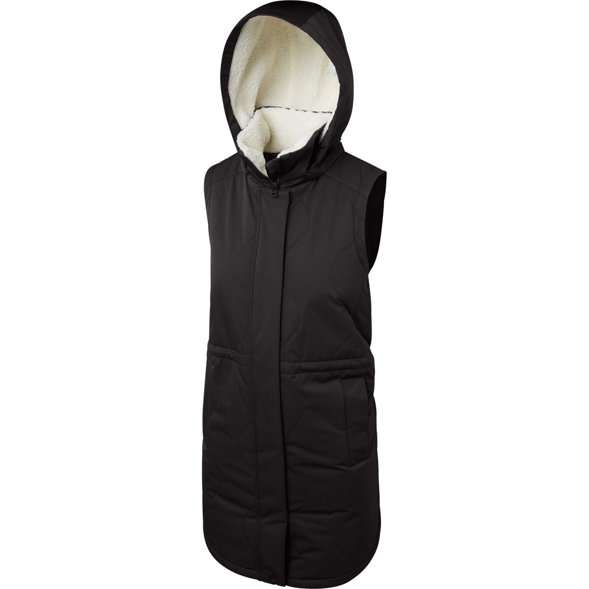 【BAON】[unisex] Loved Summer Check Hooded Vest Hooded Vest Jacket Men Puffer Sleeveless Cotton Padded Warm