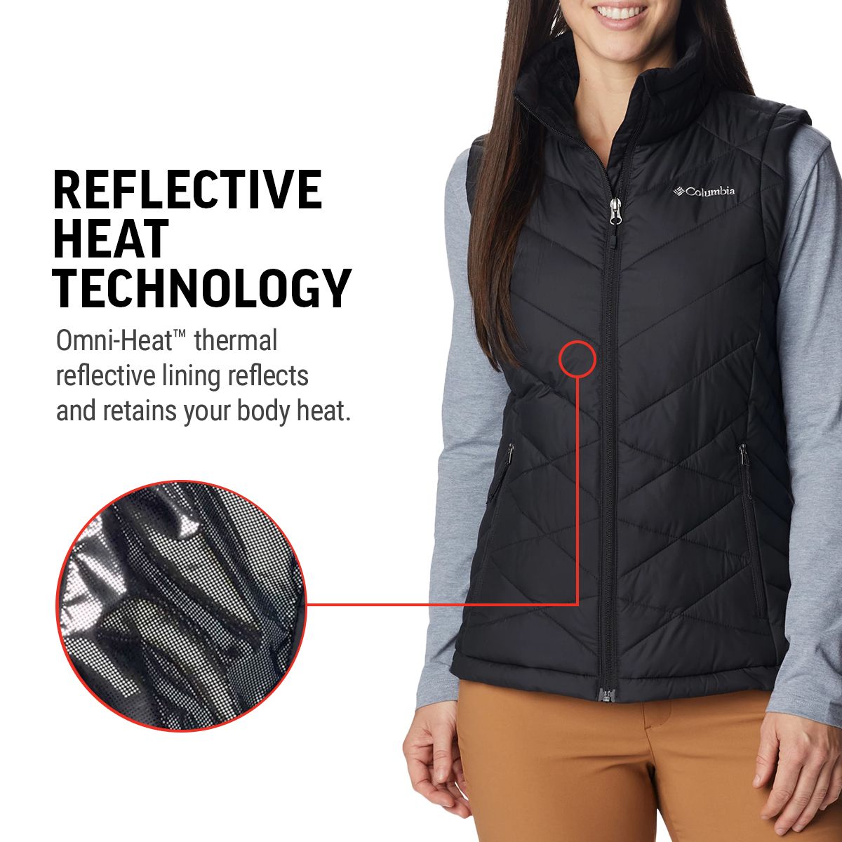 Columbia Women's Heavenly Insulated Long Puffer Vest SportChek