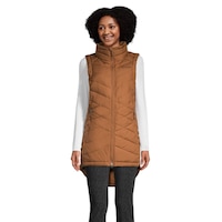 Columbia Women's Heavenly II Long Insulated Vest Front_Flat
