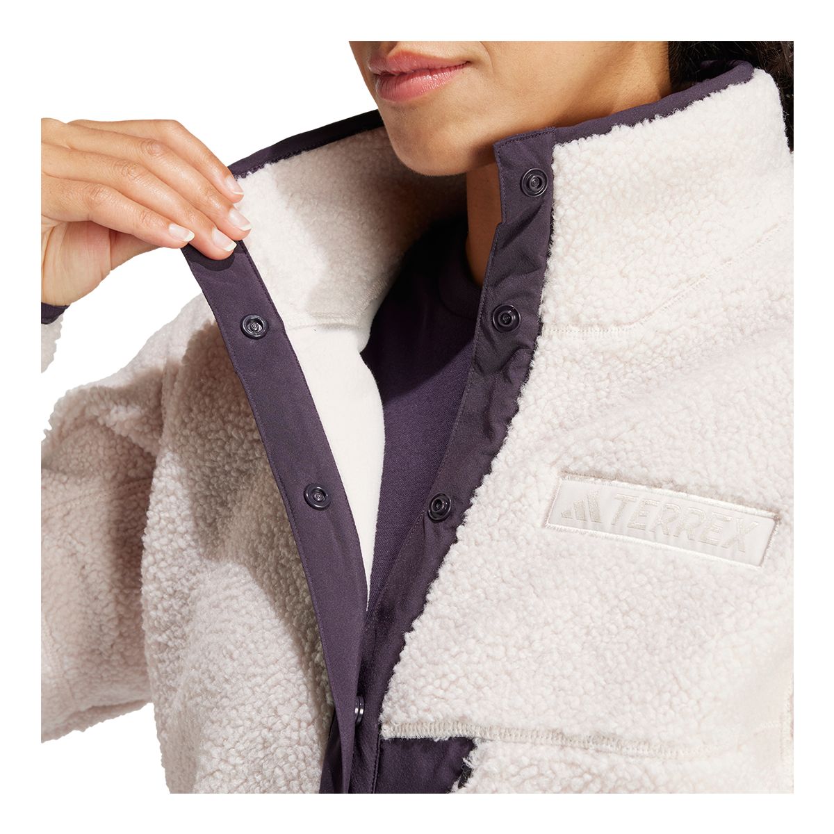 Adidas Women's Terrex XPLORIC High-Pile-Fleece Pullover