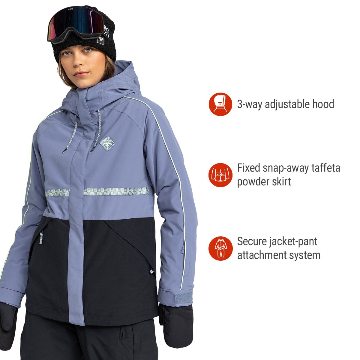 Roxy Women's Highridge Hoodie Insulated Jacket