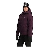 Outdoor Research Women's Snowcrew Down Jacket Front_Three_Fourths_Angled_Left