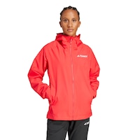 adidas Women's Terrex 2L Rain Jacket Front_Flat