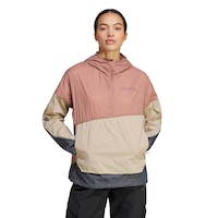 adidas Women's Terrex Xperior Wind Anorak Jacket Front_Flat