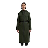 Hunter Women's Crown VLR Long Rain Jacket Front_Flat