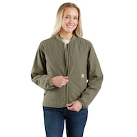 Carhartt Women's Rain Defender® Insulated Jacket Front_Flat