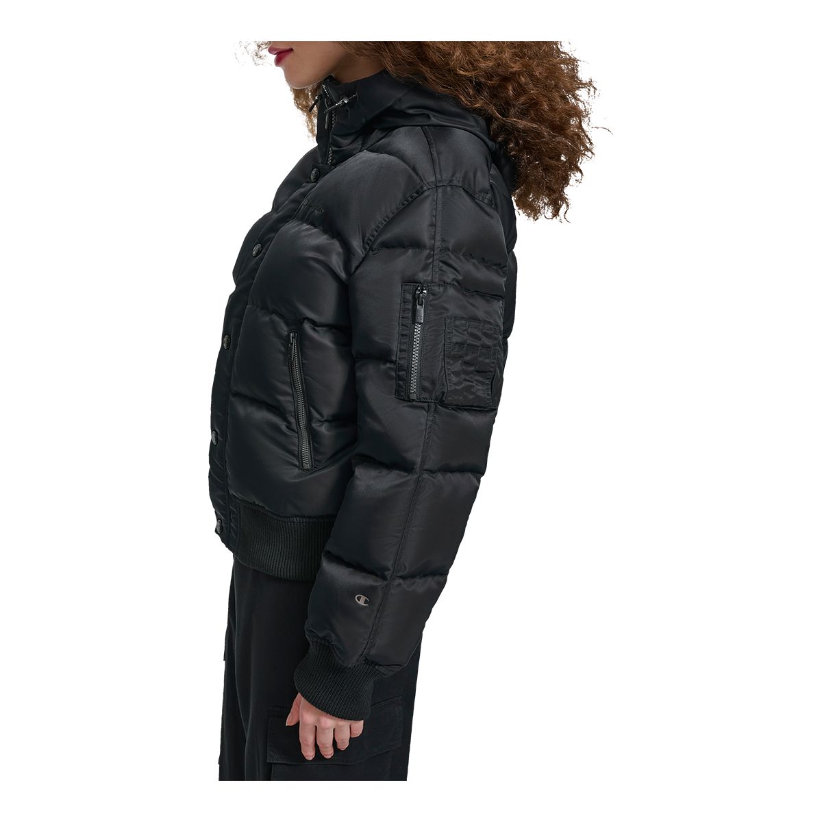 Champion Women's Puffer Bomber Jacket