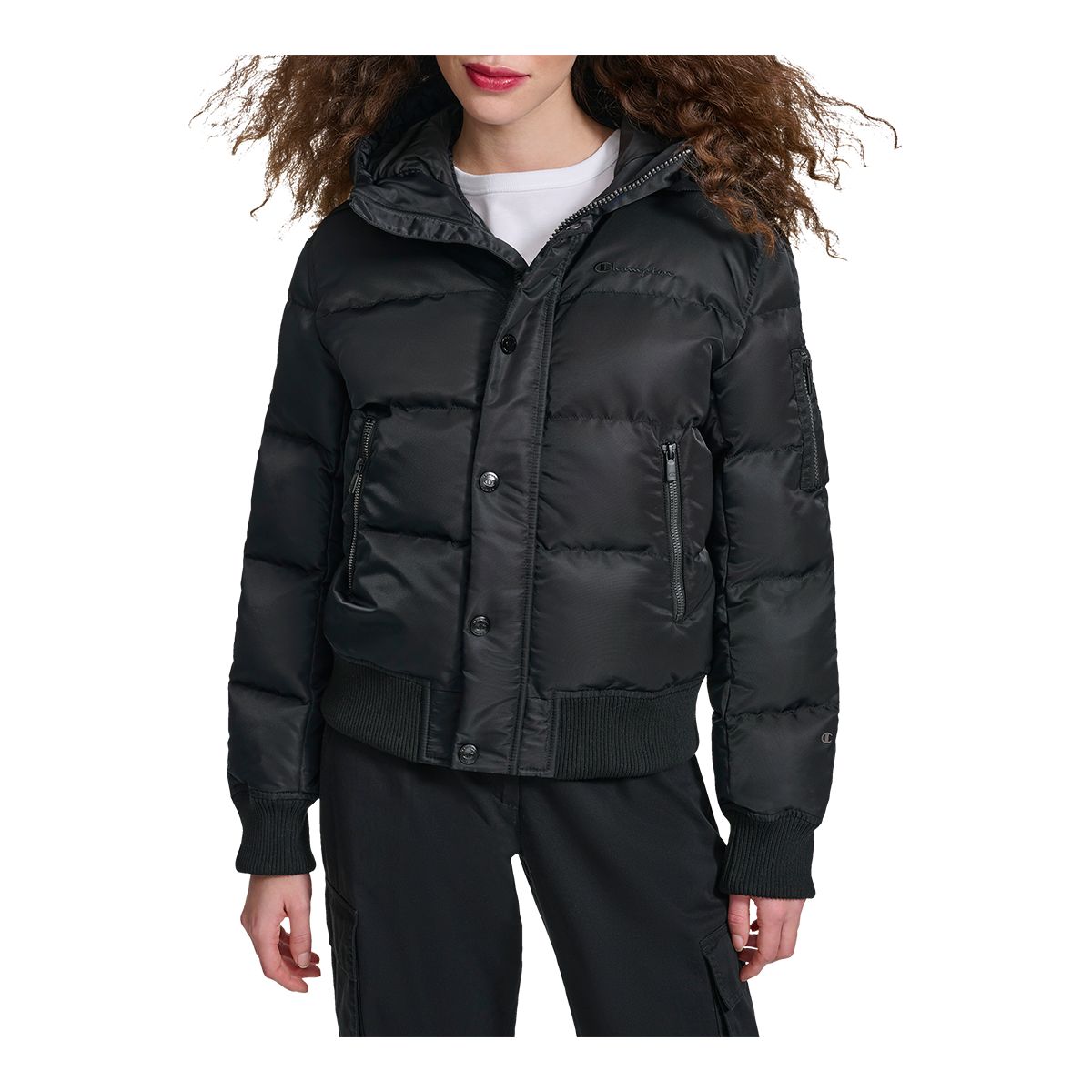 Champion Women's Puffer Bomber Jacket