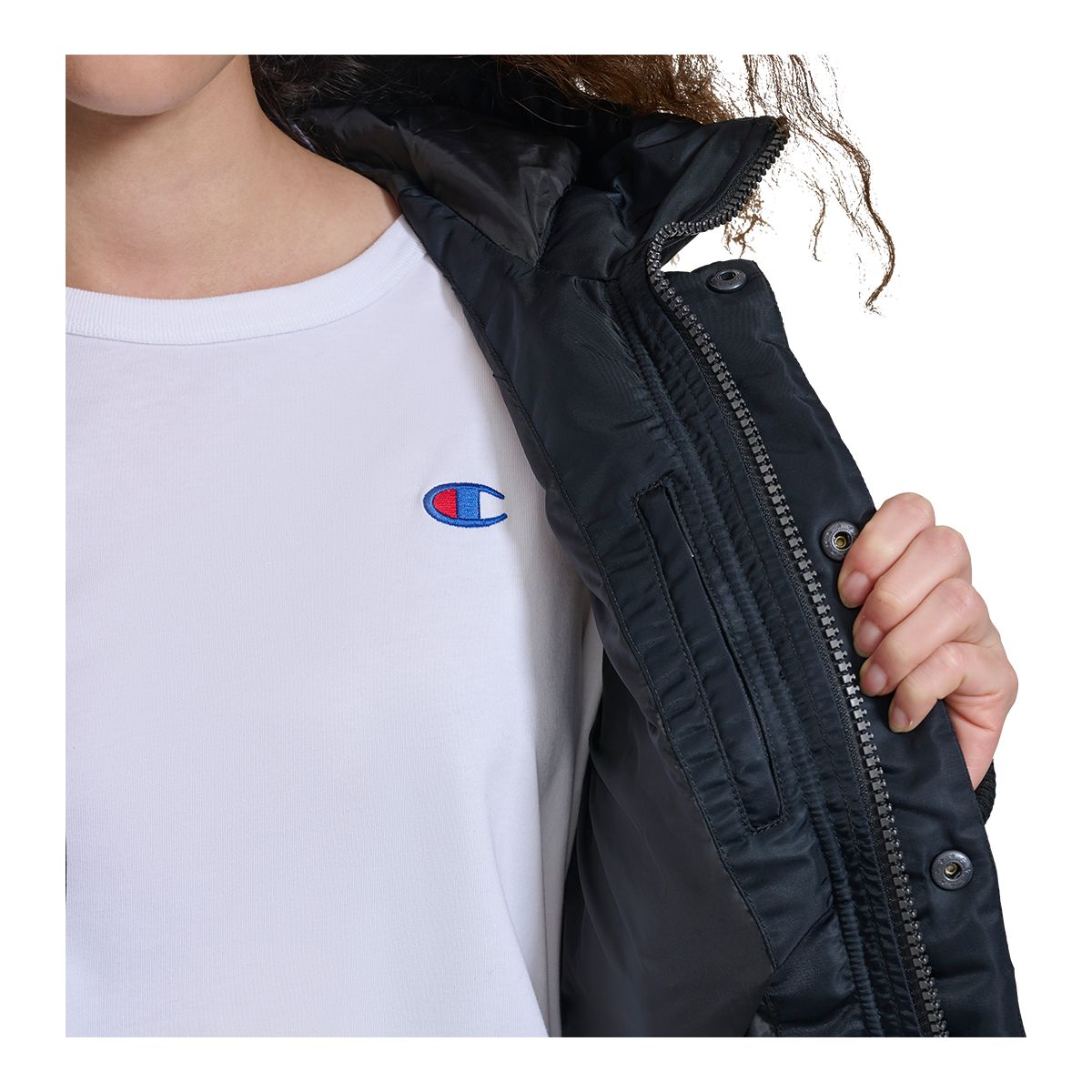 Champion Women's Puffer Bomber Jacket