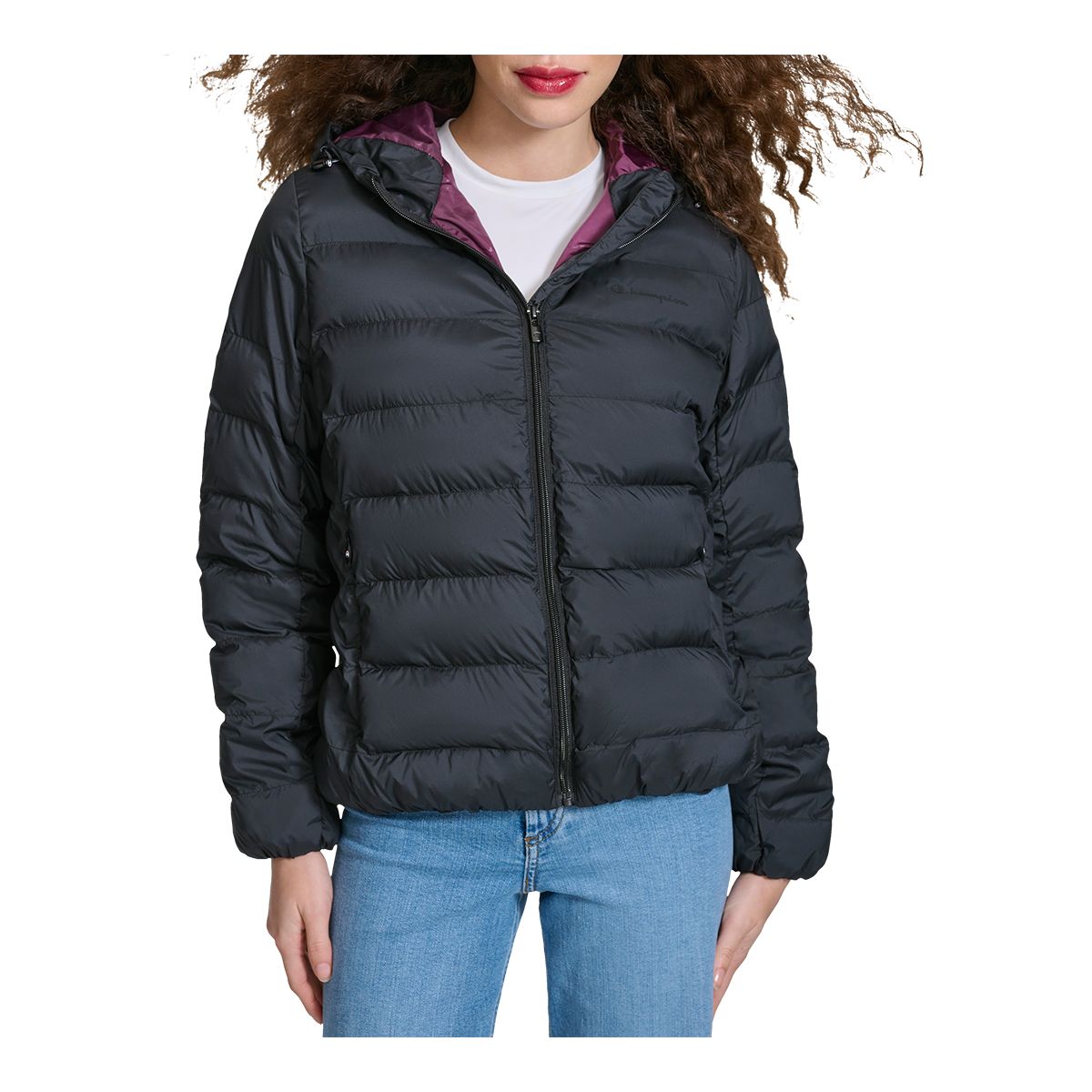 Champion Women's Quilted Insulated Hooded Jacket