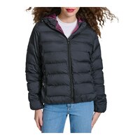 Champion Women's Quilted Insulated Hooded Jacket Front_Flat