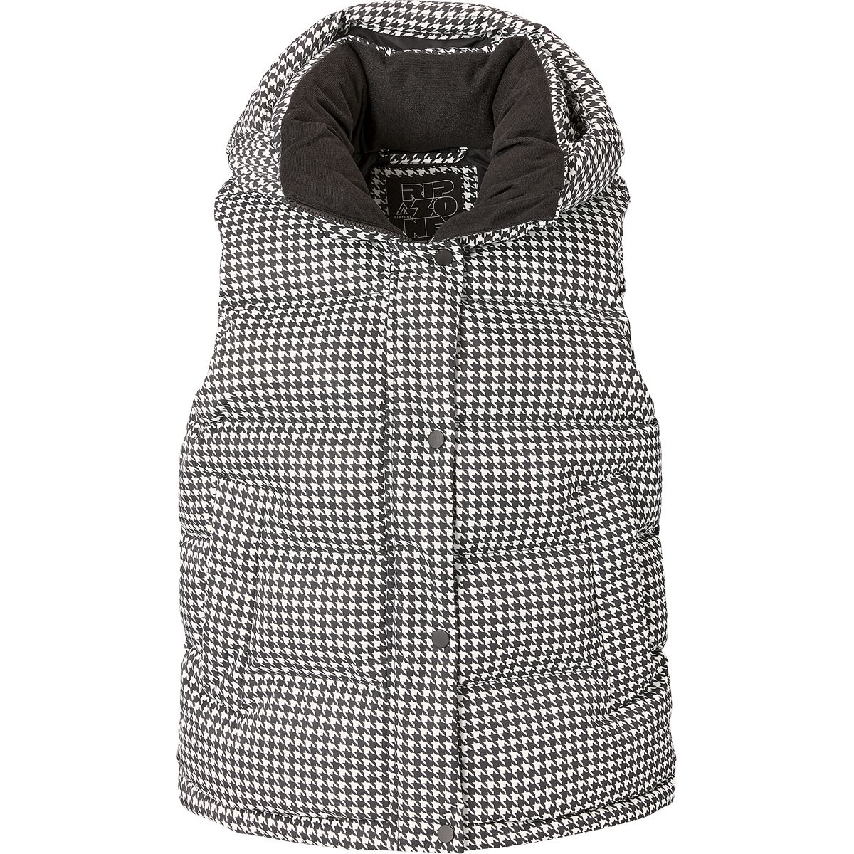 【BAON】[unisex] Loved Summer Check Hooded Vest Hooded Vest Jacket Men Puffer Sleeveless Cotton Padded Warm