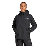 adidas Women's Terrex 2L Rain Jacket Front_Flat