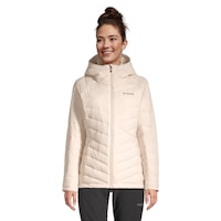 Columbia Women's  Joy Peak II Omni-Heat™ Infinity and Omni-Shield™ Water Resistant Insulated Puffer Jacket Front_Flat