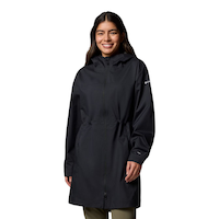 Columbia Women's Weekend Adventure Long Rain Jacket Front_Flat