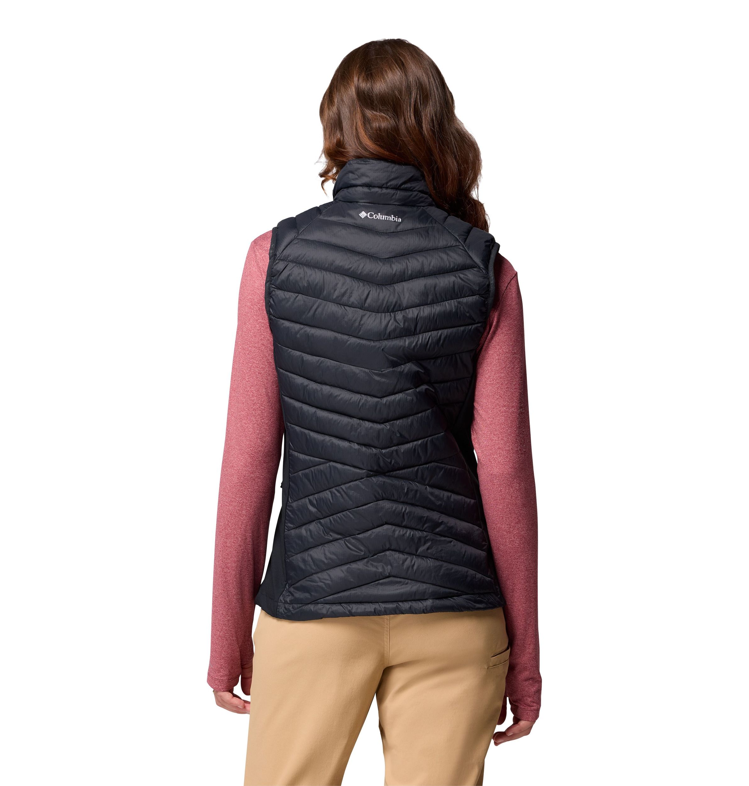 Columbia Women's Powder Pass Hybrid Insulated Vest with Stretch and Breathability