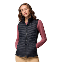 Columbia Women's Powder Pass Hybrid Insulated Vest with Stretch and Breathability Front_Flat