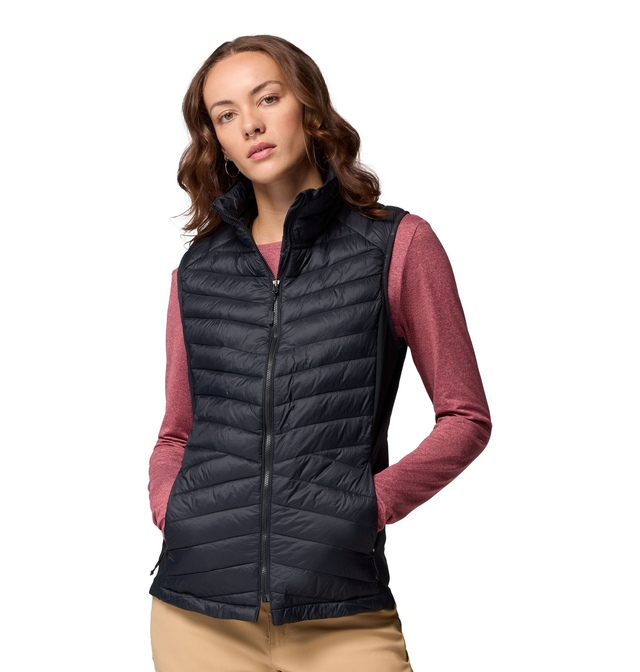 Columbia Women's Powder Pass Hybrid Insulated Vest with Stretch and Breathability