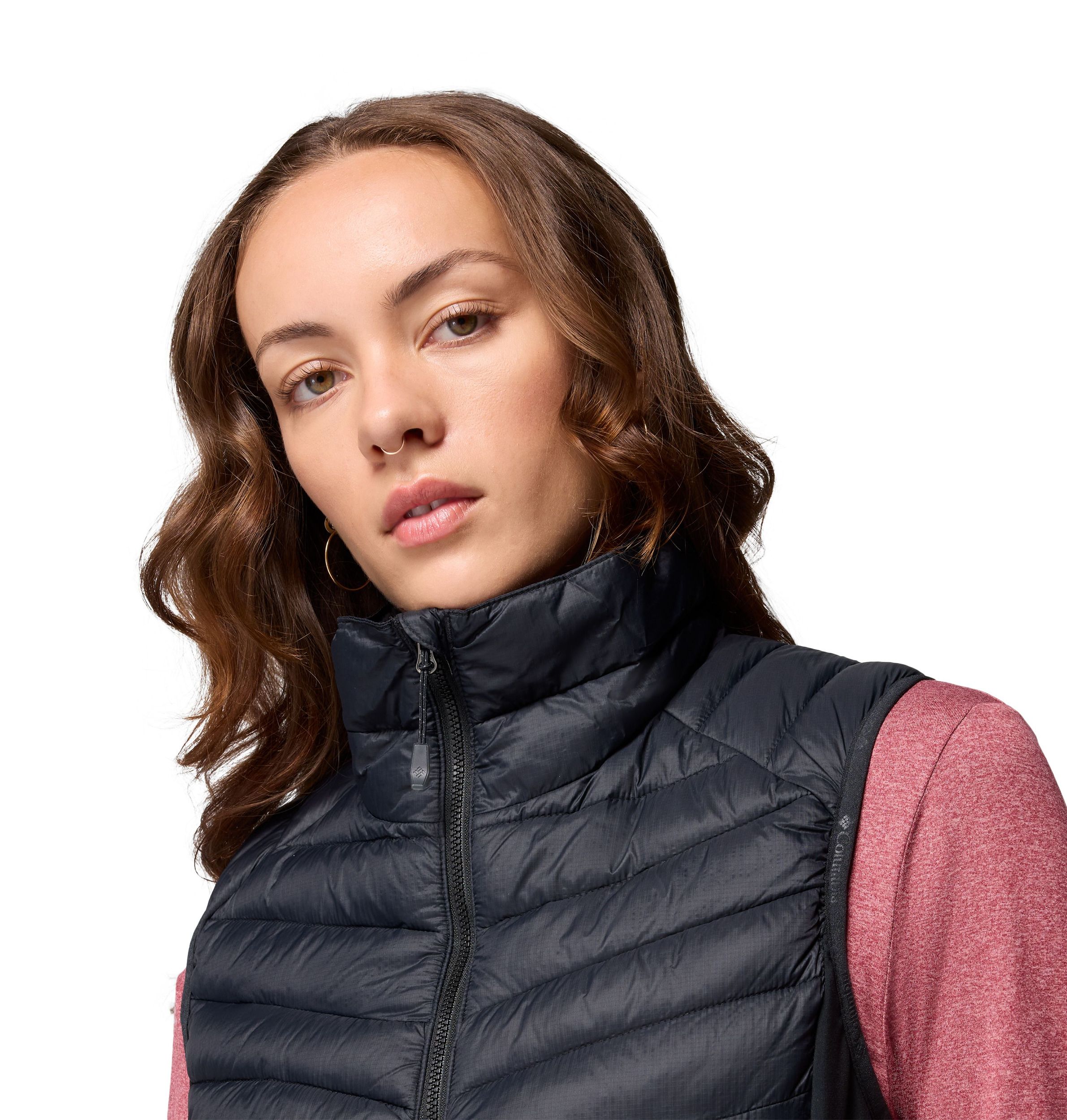 Columbia Women's Powder Pass Hybrid Insulated Vest with Stretch and Breathability