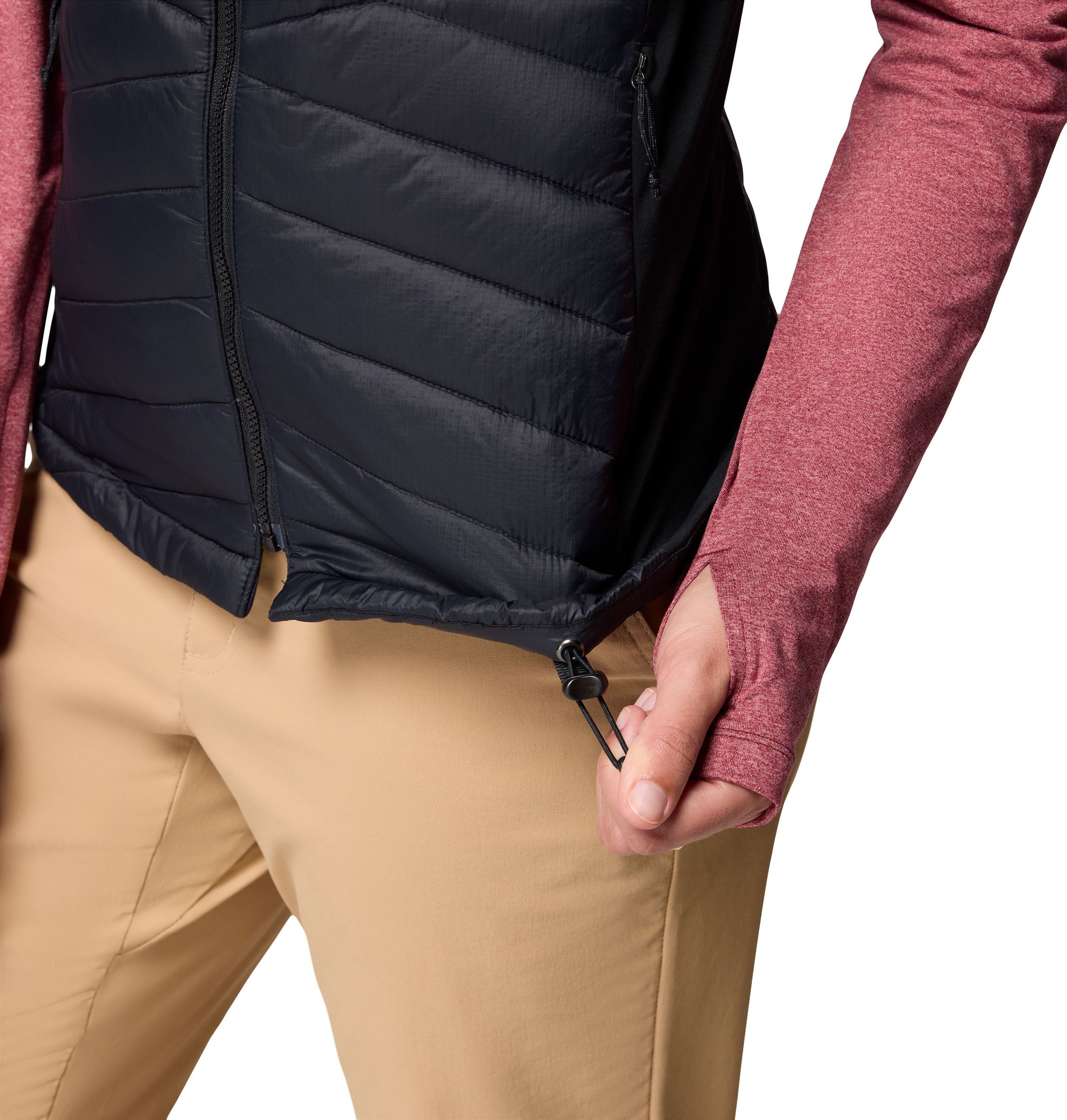 Columbia Women's Powder Pass Hybrid Insulated Vest with Stretch and Breathability