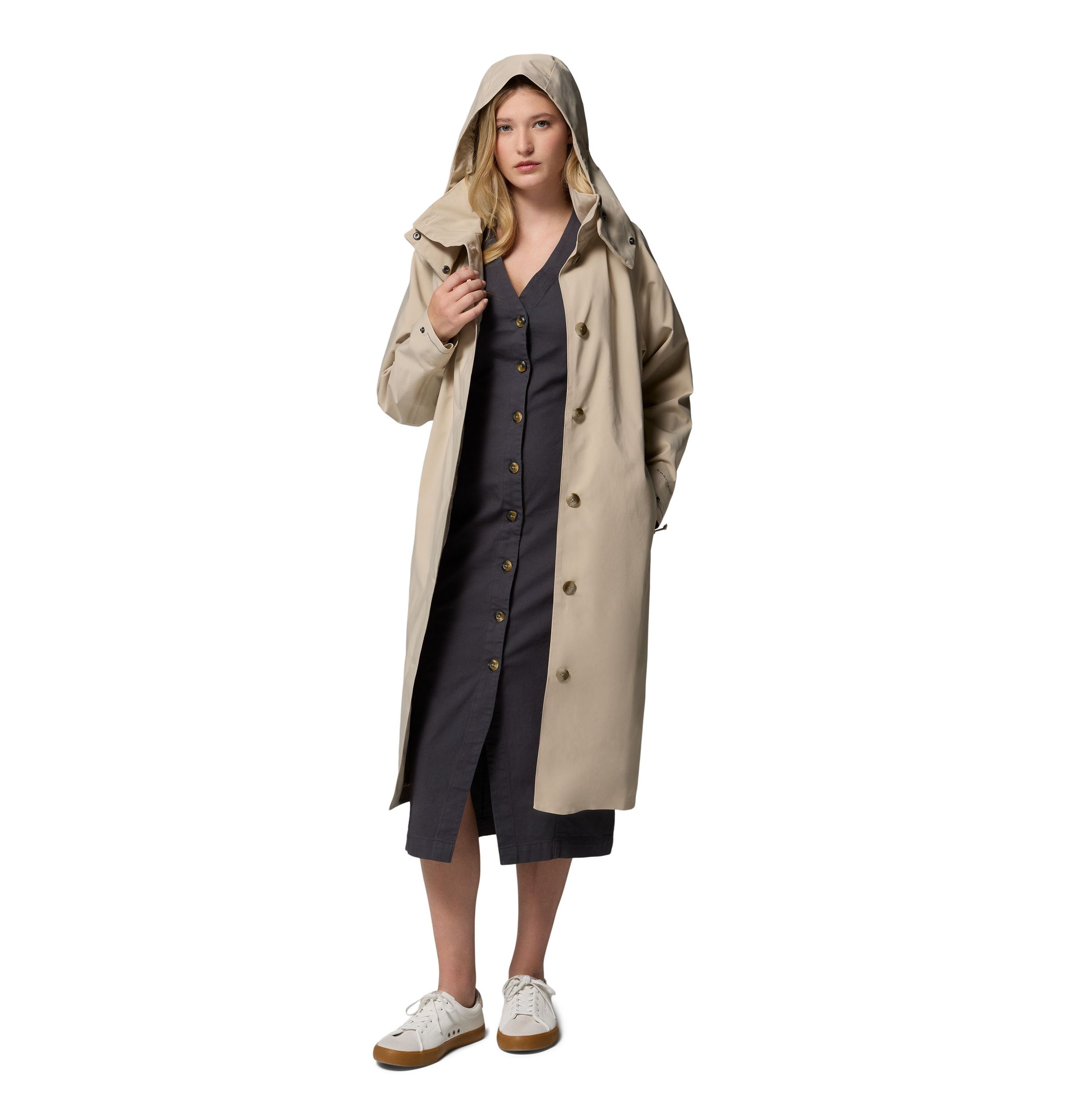 Columbia Women's Amazetrench Long Waterproof Rain Jacket