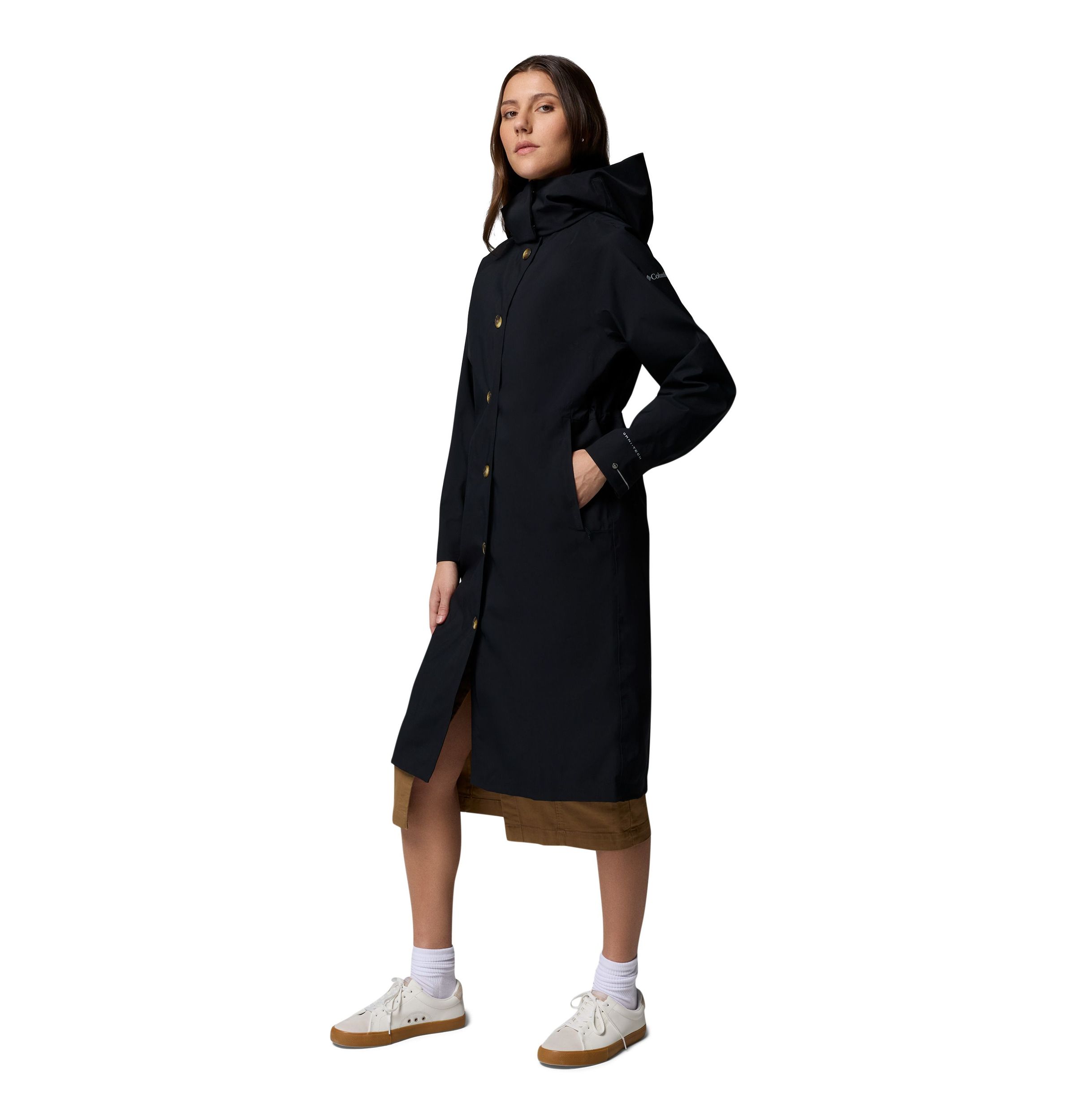 Columbia Women's Amazetrench Long Waterproof Rain Jacket
