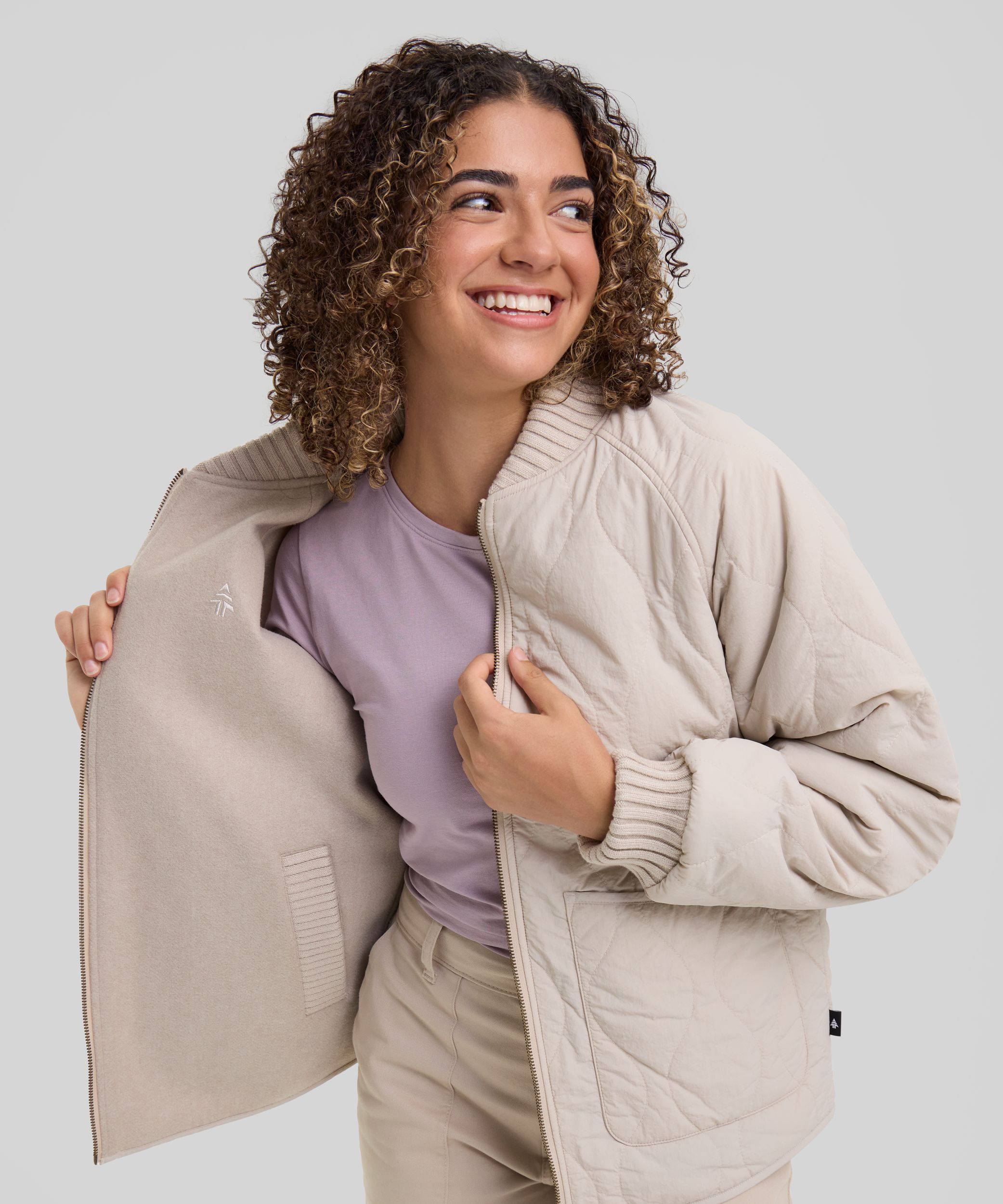 Woods Women's Heritage Reversible Insulated Jacket with PrimaLoft Insulation
