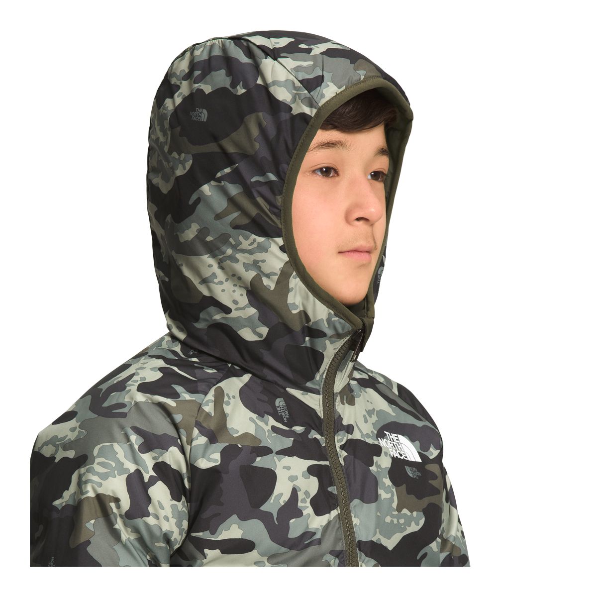 The North Face Boys' Printed North Down Reversible Insulated Jacket