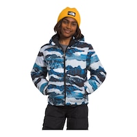 The North Face Boys' Reversible Mount Chimbo Insulated Jacket Front_Flat