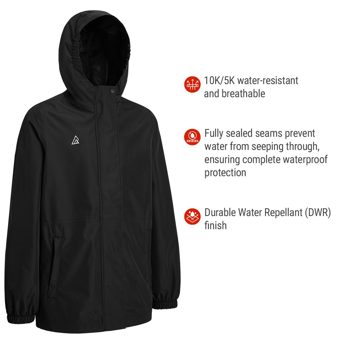 Ripzone Kids Thunder Rain Jacket