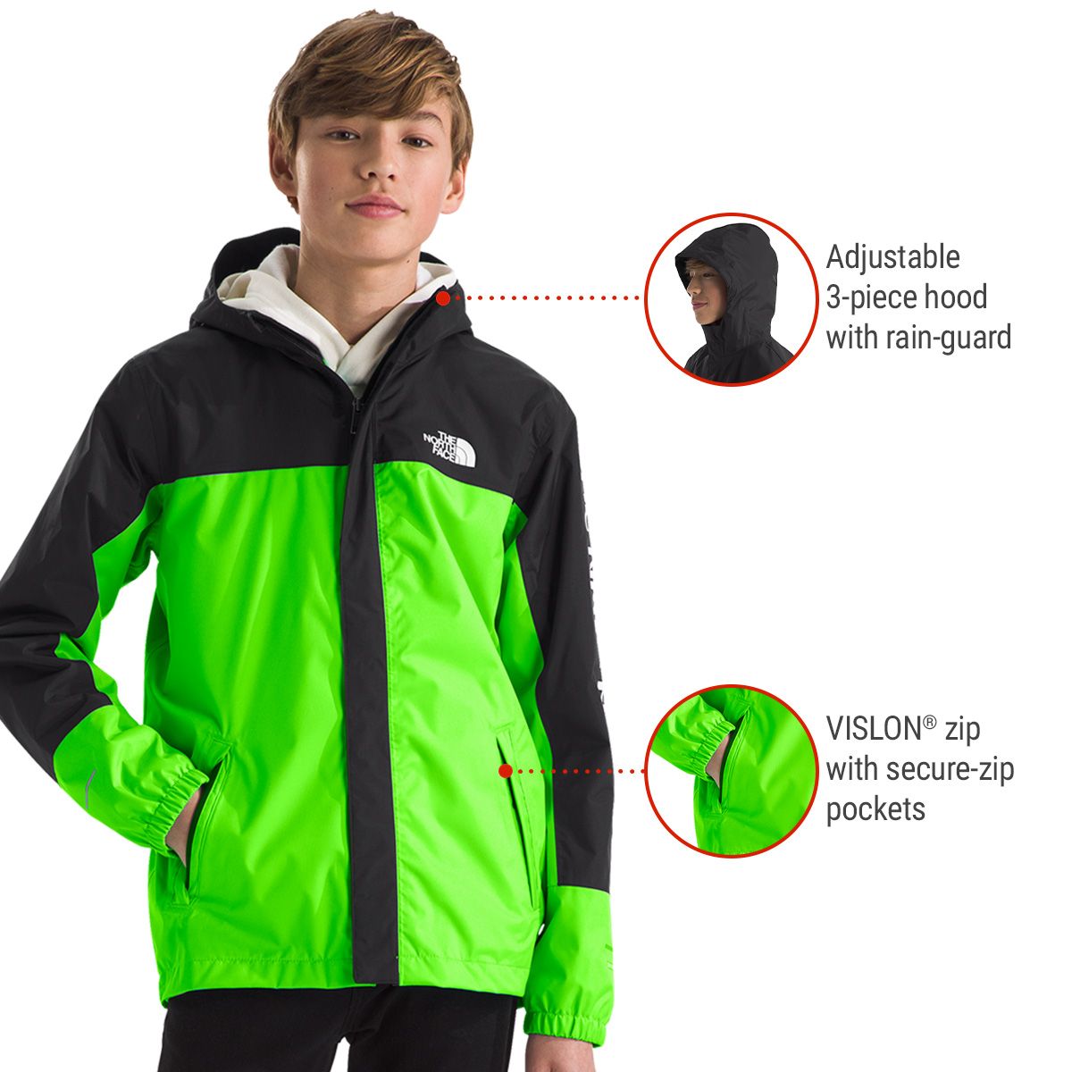 The North Face Kids' Antora Rain Jacket