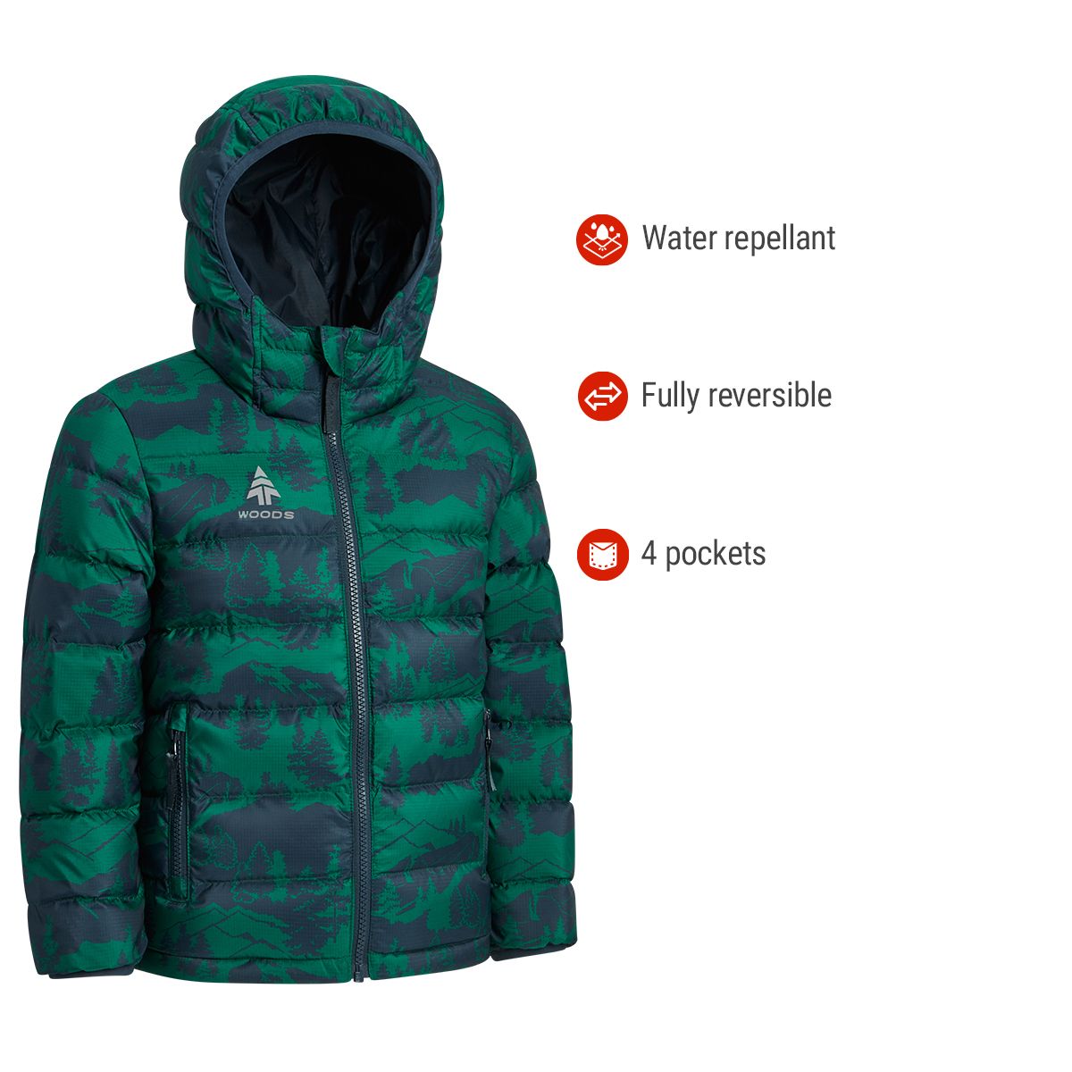 Woods Kids' Bennington Down Puffy Jacket