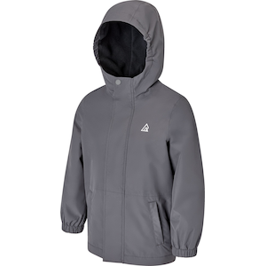 Ripzone Boys' Fleeced Thunder Rain Jacket