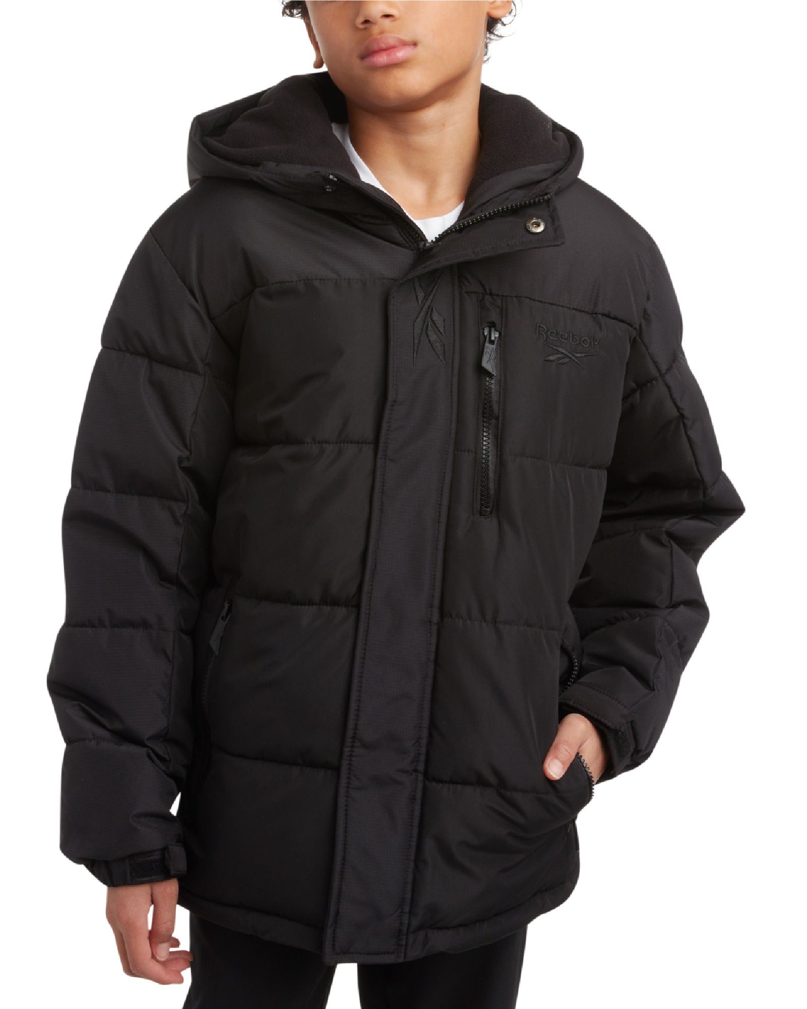 Reebok Boys' Puffer Blocked Jacket