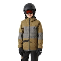 Helly Hansen Junior Kids' Summit All Over Print 2.0 Waterproof Jacket Front_Flat