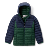 Columbia Boys' Powder Lite™ Hooded Shell Jacket Front_Flat