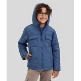 Ripzone Kids' Slate Quilted Jacket Front_Flat