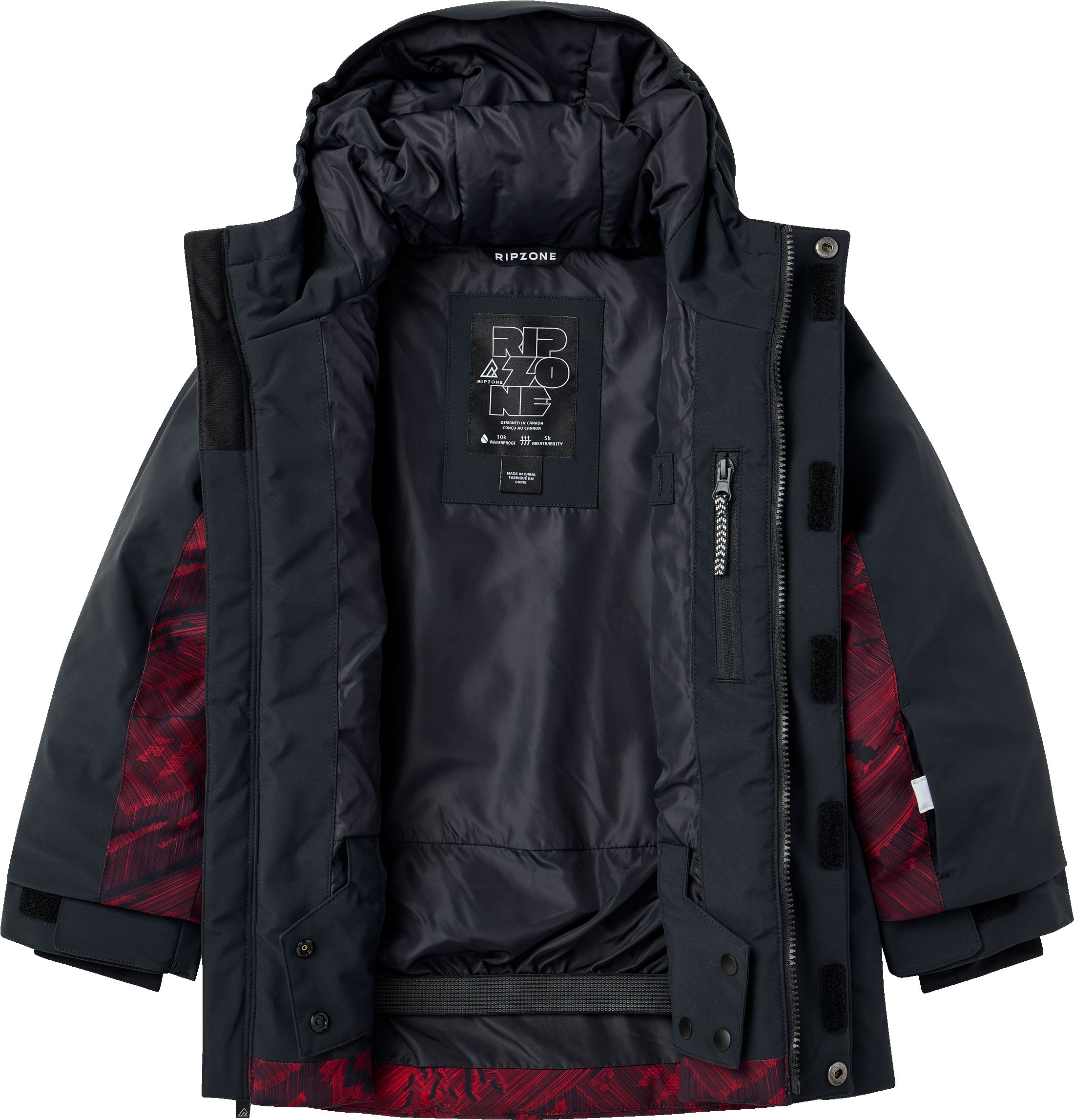 Ripzone Boys' Fritz Puffer Ski Jacket