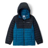 Columbia Boys' Powder Lite™ Hooded Jacket Front_Flat