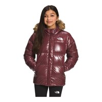 The North Face Girls' North Down Printed Parka Front_Flat