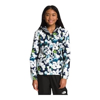 The North Face Girls' Printed Antora Rain Jacket Front_Flat