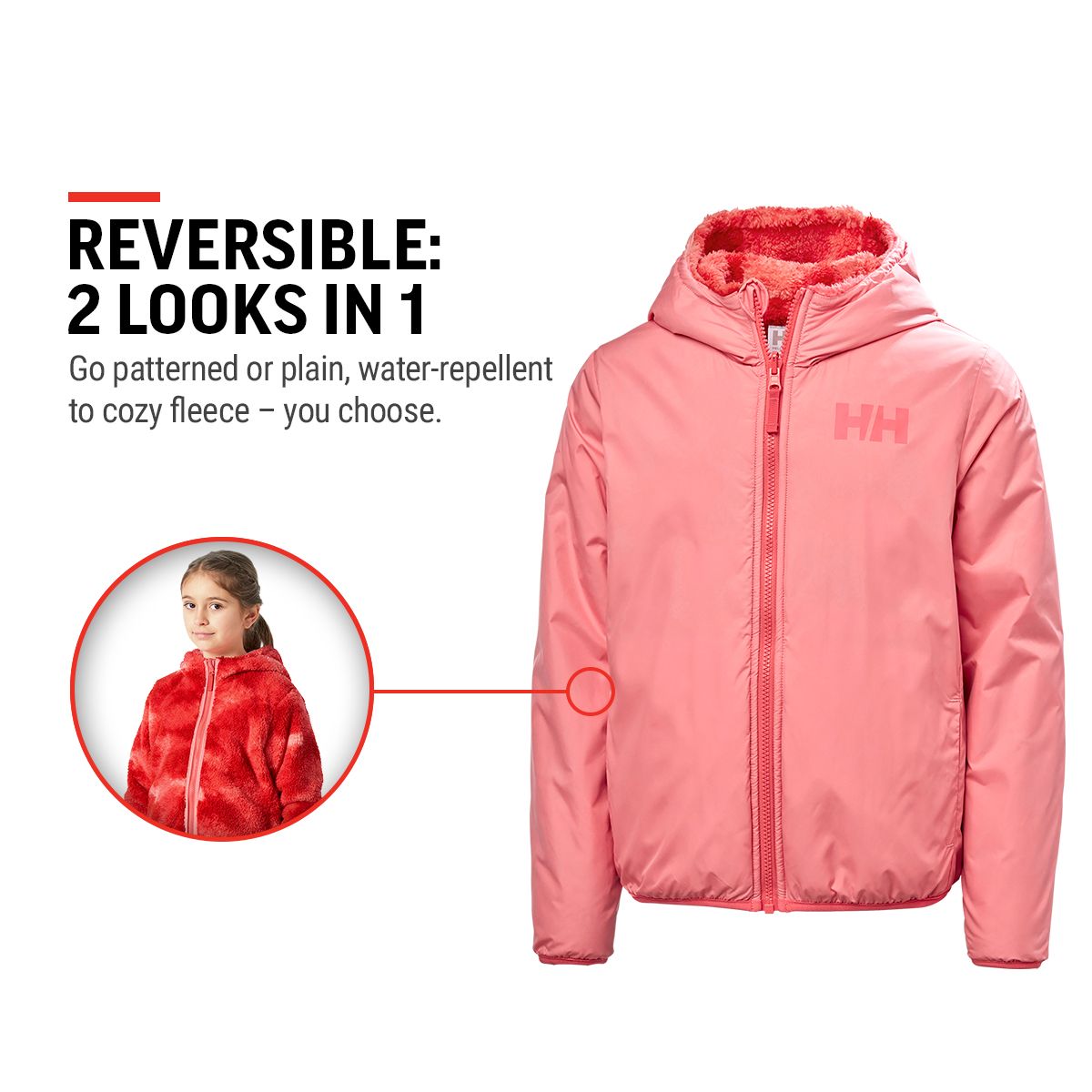 Helly Hansen Junior Girls' Champ Reversible Jacket