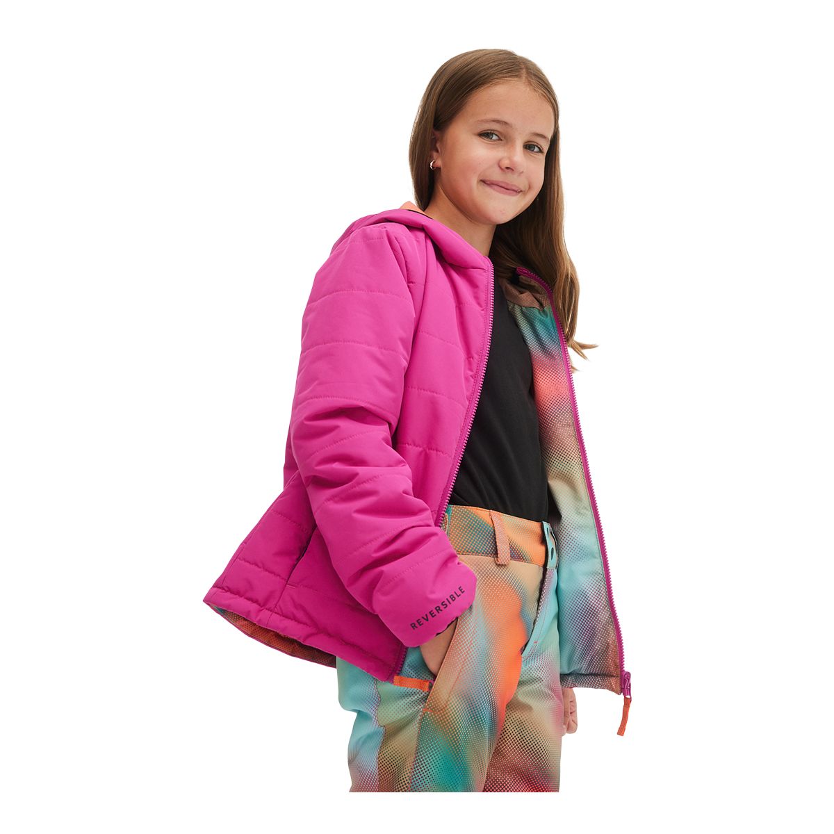 O'Neill Girls' BTS Reversible Insulated Jacket